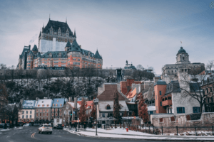 View of Quebec in winter