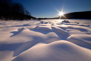Snowy landscape in Ontario