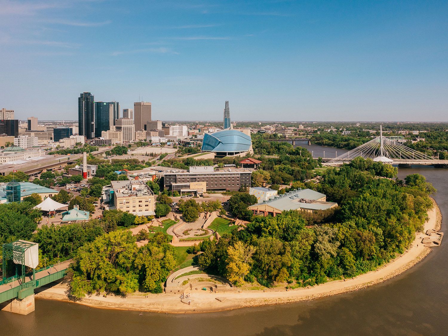 aerial view photography of highrise building under golden hour