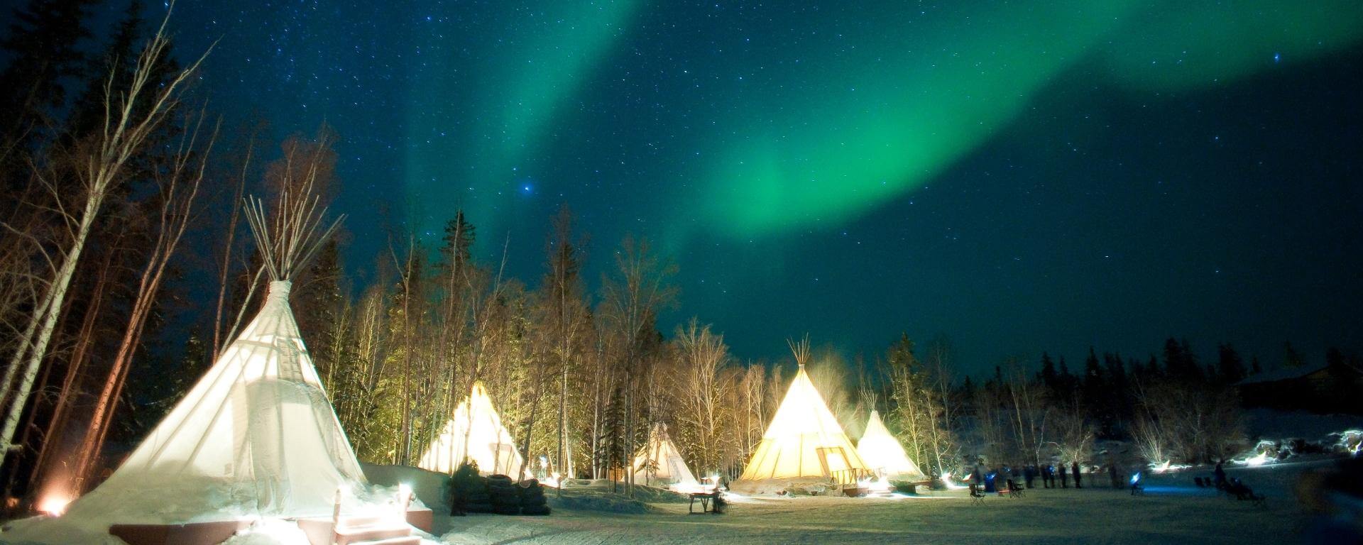 Yellowknife and the Northern Lights